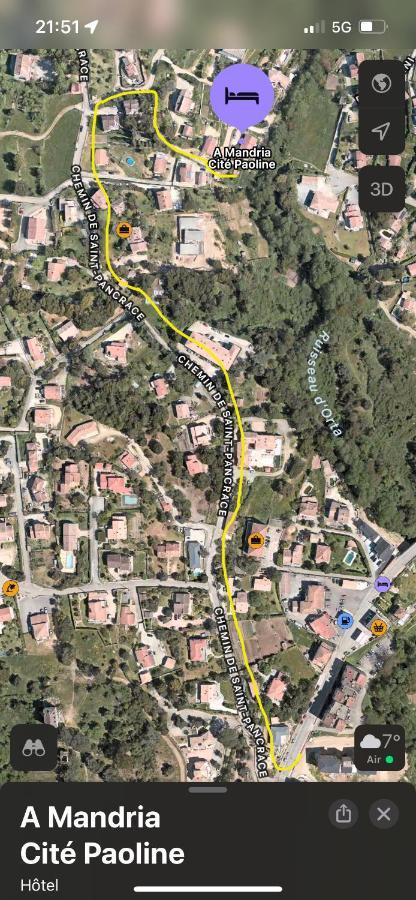 Appartement Climatise Parking Cite Paoline Корте Екстер'єр фото